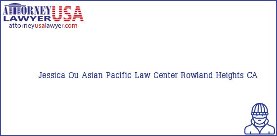 Telephone, Address and other contact data of Jessica Ou, Rowland Heights, CA, USA