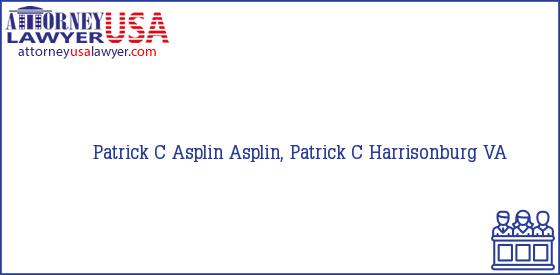 Telephone, Address and other contact data of Patrick C Asplin, Harrisonburg, VA, USA