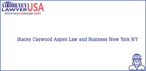 Telephone, Address and other contact data of Stacey Caywood, New York, NY, USA