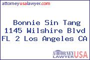 Bonnie Sin Tang 1145 Wilshire Blvd FL 2 Los Angeles CA