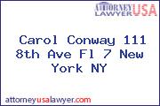Carol Conway 111 8th Ave Fl 7 New York NY
