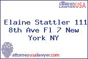 Elaine Stattler 111 8th Ave Fl 7 New York NY