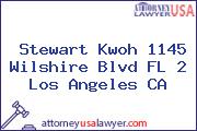 Stewart Kwoh 1145 Wilshire Blvd FL 2 Los Angeles CA