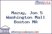 Mazuy, Jon 5 Washington Mall Boston MA