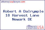 Robert A Dalrymple 18 Harvest Lane Newark DE