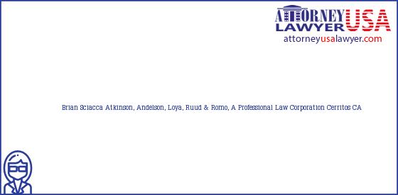 Telephone, Address and other contact data of Brian Sciacca, Cerritos, CA, USA