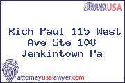 Rich Paul 115 West Ave Ste 108 Jenkintown Pa