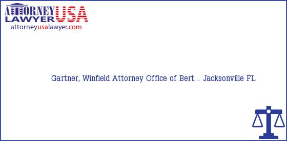 Telephone, Address and other contact data of Gartner, Winfield, Jacksonville, FL, USA