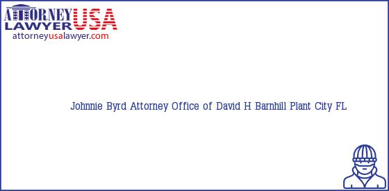 Telephone, Address and other contact data of Johnnie Byrd, Plant City, FL, USA