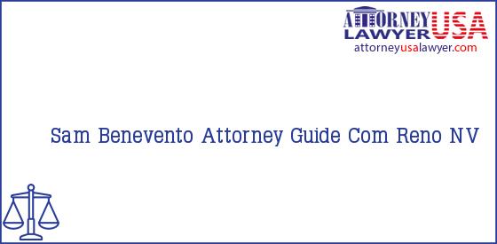Telephone, Address and other contact data of Sam Benevento, Reno, NV, USA