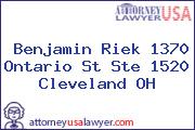 Benjamin Riek 1370 Ontario St Ste 1520 Cleveland OH