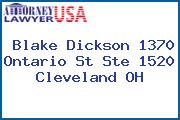 Blake Dickson 1370 Ontario St Ste 1520 Cleveland OH