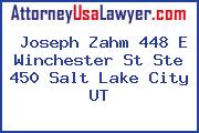 Joseph Zahm 448 E Winchester St Ste 450 Salt Lake City UT