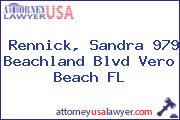 Rennick, Sandra 979 Beachland Blvd Vero Beach FL