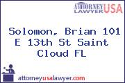 Solomon, Brian 101 E 13th St Saint Cloud FL