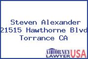 Steven Alexander 21515 Hawthorne Blvd Torrance CA
