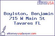 Boylston, Benjamin 715 W Main St Tavares FL