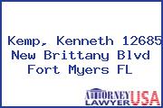 Kemp, Kenneth 12685 New Brittany Blvd Fort Myers FL