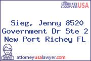 Sieg, Jenny 8520 Government Dr Ste 2 New Port Richey FL