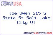 Joe Owen 215 S State St Salt Lake City UT