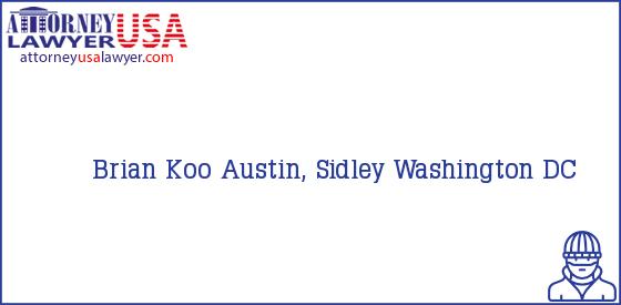 Telephone, Address and other contact data of Brian Koo, Washington, DC, USA