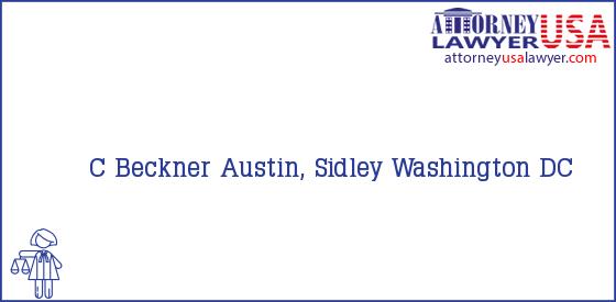 Telephone, Address and other contact data of C Beckner, Washington, DC, USA