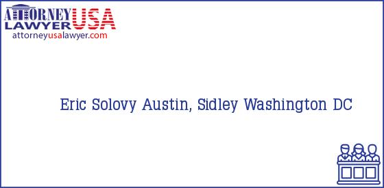 Telephone, Address and other contact data of Eric Solovy, Washington, DC, USA