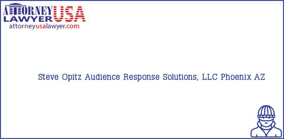 Telephone, Address and other contact data of Steve Opitz, Phoenix, AZ, USA