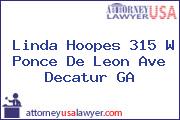 Linda Hoopes 315 W Ponce De Leon Ave Decatur GA