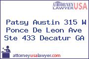 Patsy Austin 315 W Ponce De Leon Ave Ste 433 Decatur GA