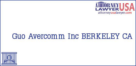 Telephone, Address and other contact data of Guo, BERKELEY, CA, USA