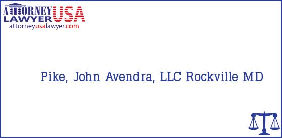 Telephone, Address and other contact data of Pike, John, Rockville, MD, USA