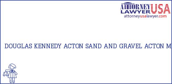 Telephone, Address and other contact data of DOUGLAS KENNEDY, ACTON, MA, USA
