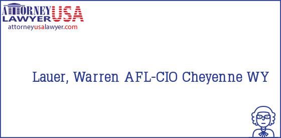 Telephone, Address and other contact data of Lauer, Warren, Cheyenne, WY, USA