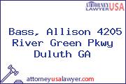 Bass, Allison 4205 River Green Pkwy Duluth GA
