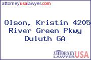 Olson, Kristin 4205 River Green Pkwy Duluth GA