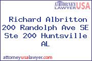 Richard Albritton 200 Randolph Ave SE Ste 200 Huntsville AL