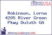 Robinson, Lorna 4205 River Green Pkwy Duluth GA