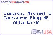 Simpson, Michael 6 Concourse Pkwy NE Atlanta GA
