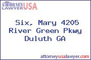 Six, Mary 4205 River Green Pkwy Duluth GA