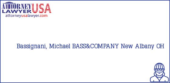 Telephone, Address and other contact data of Bassignani, Michael, New Albany, OH, USA