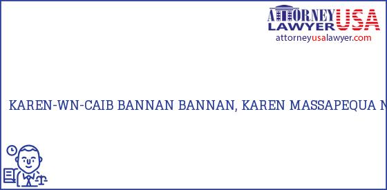 Telephone, Address and other contact data of KAREN-WN-CAIB BANNAN, MASSAPEQUA, NY, USA