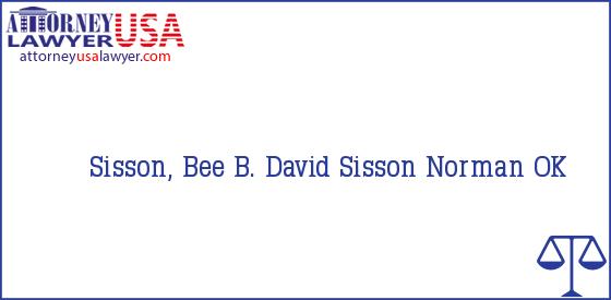 Telephone, Address and other contact data of Sisson, Bee, Norman, OK, USA