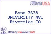 Basd 3638 UNIVERSITY AVE Riverside CA