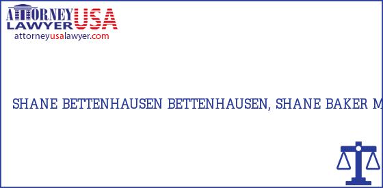 Telephone, Address and other contact data of SHANE BETTENHAUSEN, BAKER, MT, USA