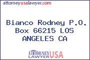 Bianco Rodney P.O. Box 66215 LOS ANGELES CA