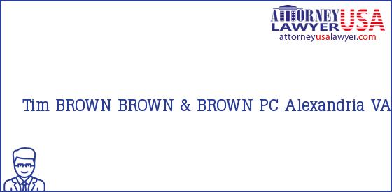 Telephone, Address and other contact data of Tim, Alexandria, VA, USA