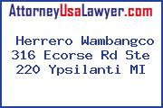 Herrero Wambangco 316 Ecorse Rd Ste 220 Ypsilanti MI
