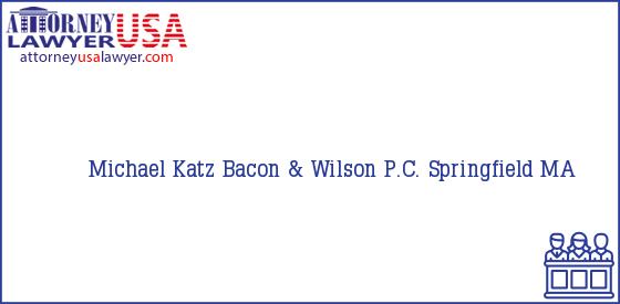 Telephone, Address and other contact data of Michael Katz, Springfield, MA, USA