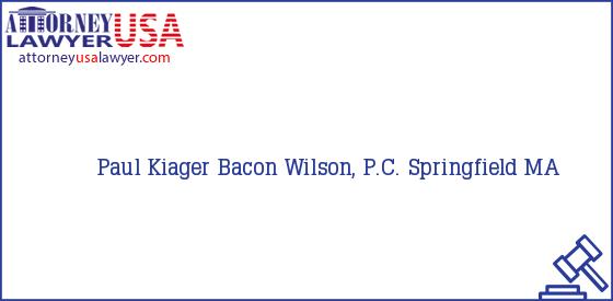 Telephone, Address and other contact data of Paul Kiager, Springfield, MA, USA